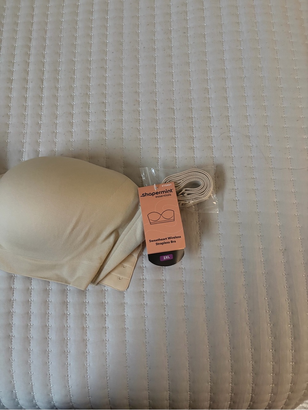 Shapermint Sweetheart Wireless Strapless Bra in Nude/Beige